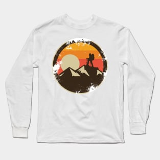 Vintage Rock Climbing - Mountain Climbing Long Sleeve T-Shirt